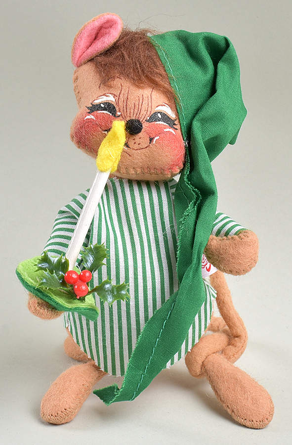 Christmas Mice Tuckered Boy Mouse - No Box by Annalee-1