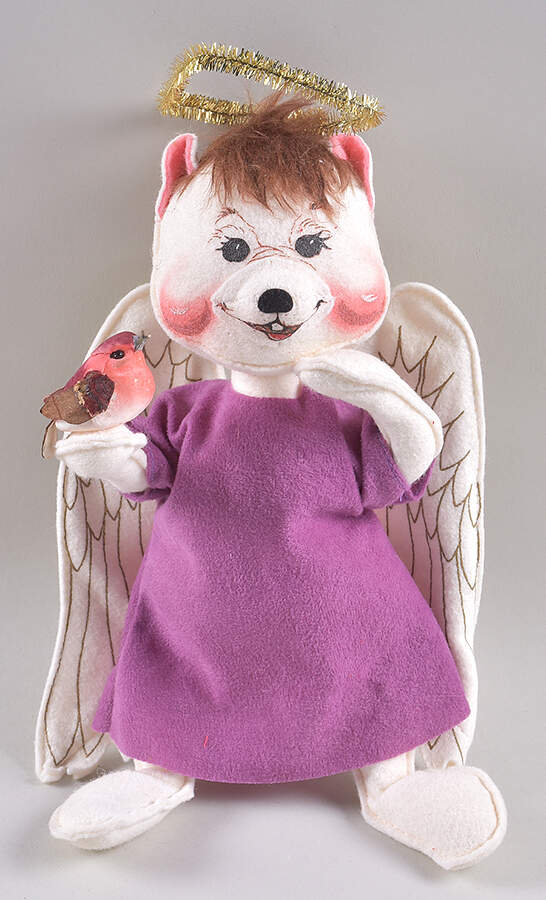 Annalee Christmas Doll Un-Bear-Ably Angelic Bear With Bird - No Box by Annalee-1