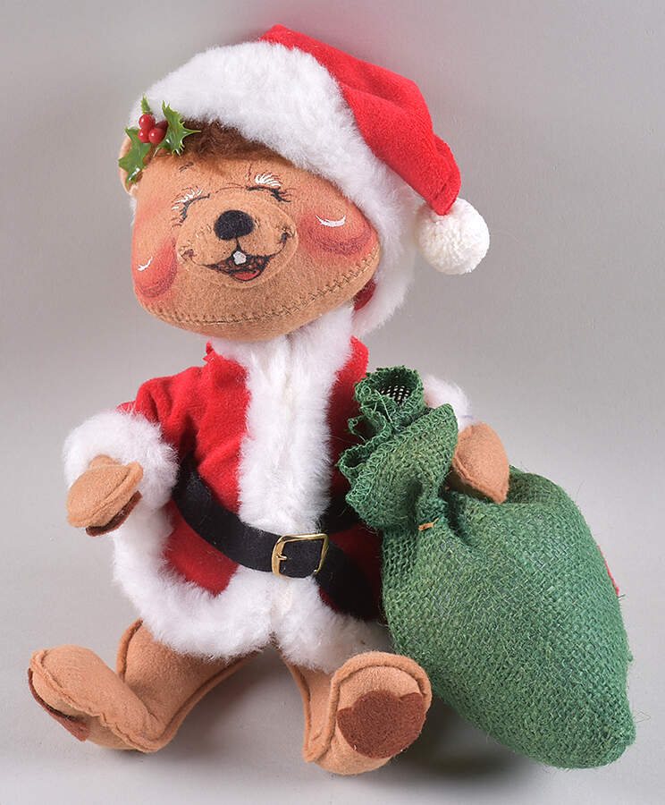 Annalee Christmas Doll Santa Bear With Toy Bag - No Box by Annalee-1