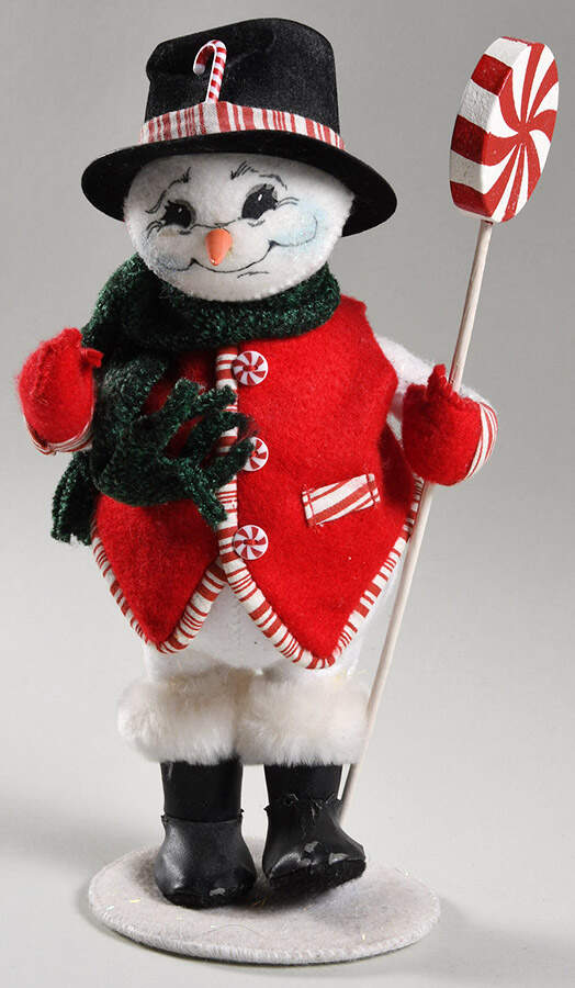 Annalee Christmas Doll Snowman With Lollipop - No Box by Annalee-1