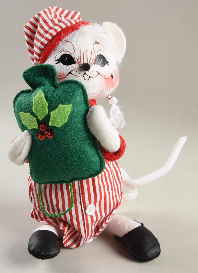 Christmas Mice Mr Tuckered Mouse & Hot Water Bottle - No Box by Annalee-1