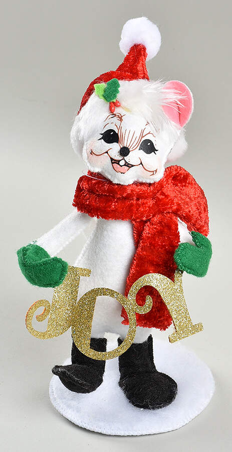 Christmas Mice Joy To The World Mouse - No Box by Annalee-1