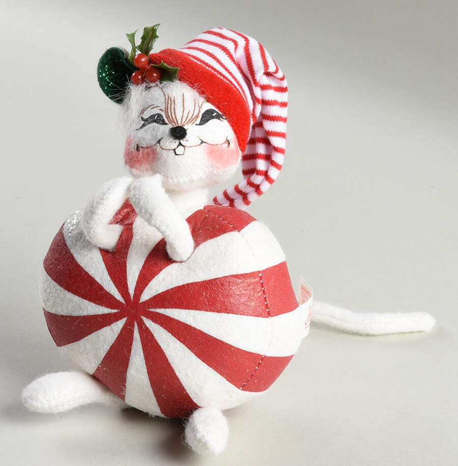 Christmas Mice Peppermint Mouse - No Box by Annalee-1