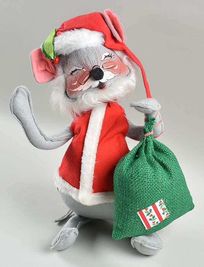 Christmas Mice Santa Mouse With Sack - No Box by Annalee-1