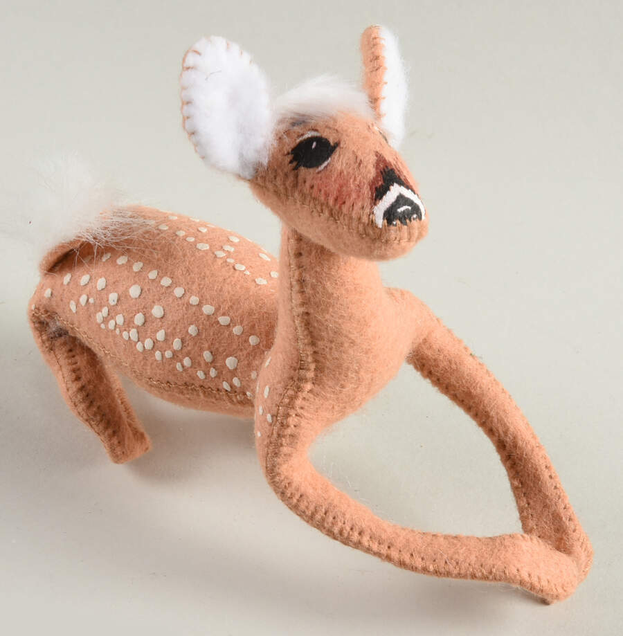 Annalee Christmas Doll Fawn-2002 - Nb677, No Box by Annalee-1