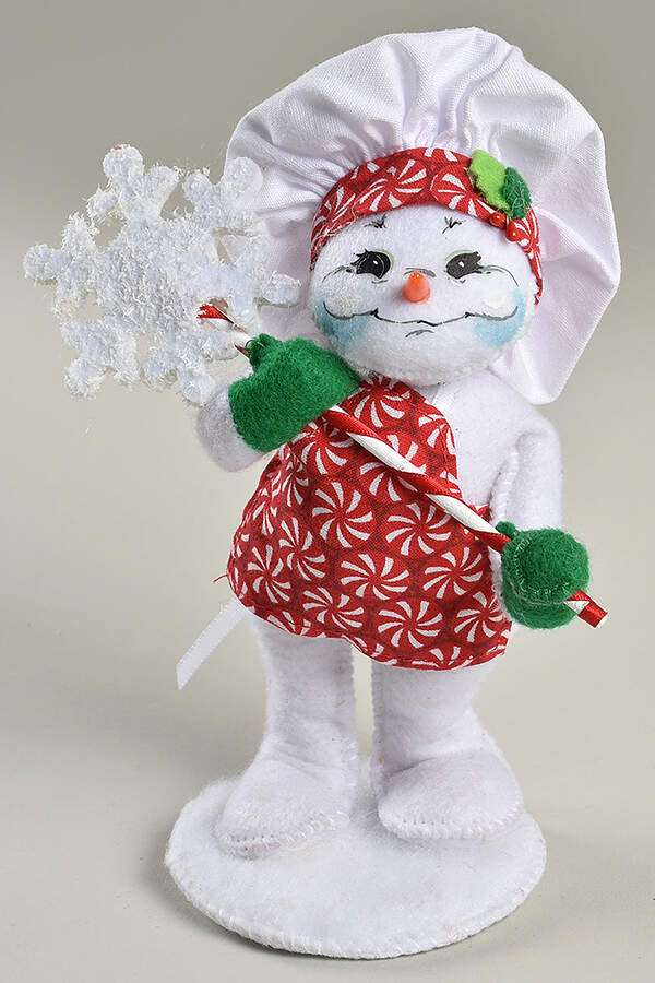 Annalee Christmas Doll Peppermint Chef Snowman  - Nb708, No Box by Annalee-1