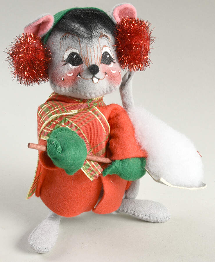 Christmas Mice Shoveling Snow Mouse - No Box by Annalee-1