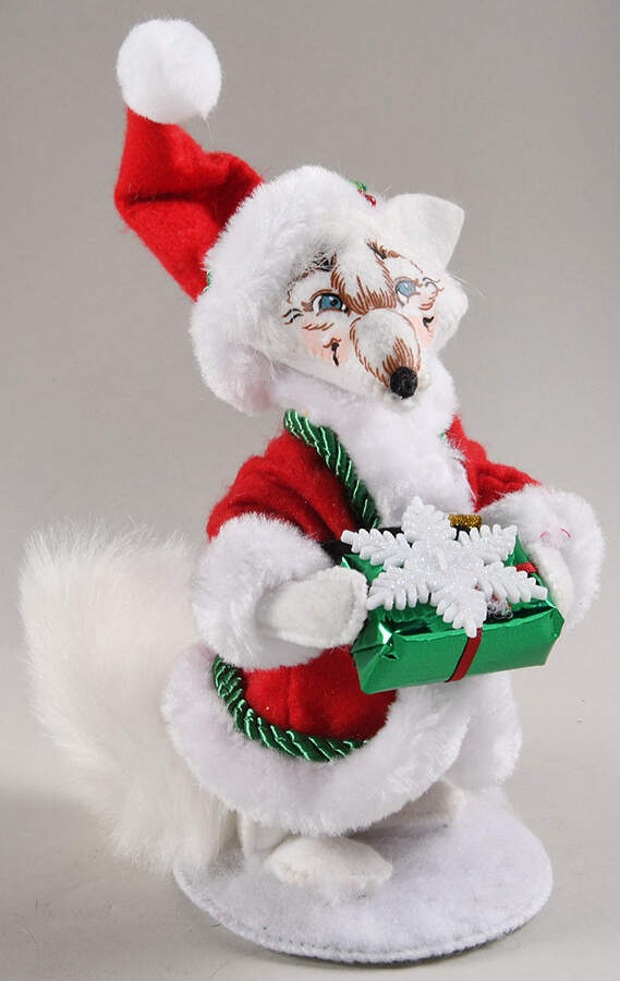 Annalee Christmas Doll Snowflake Santa Fox With Gift - Nb739, No Box by Annalee-1