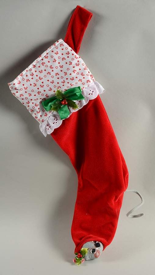 Annalee Christmas Doll Mouse In Stocking - No Box by Annalee-1