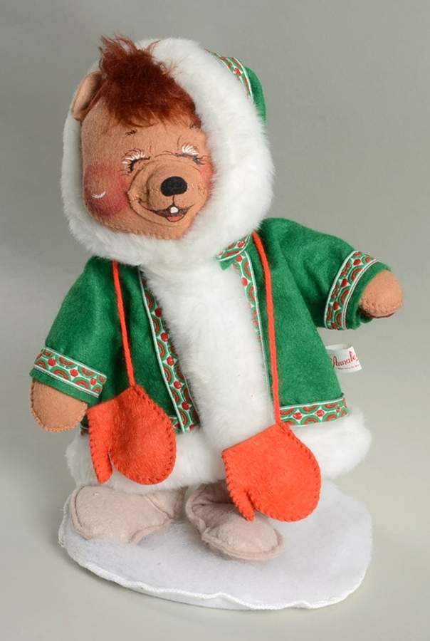 Annalee Christmas Doll Eskimo Bear With Mittens - No Box by Annalee-1