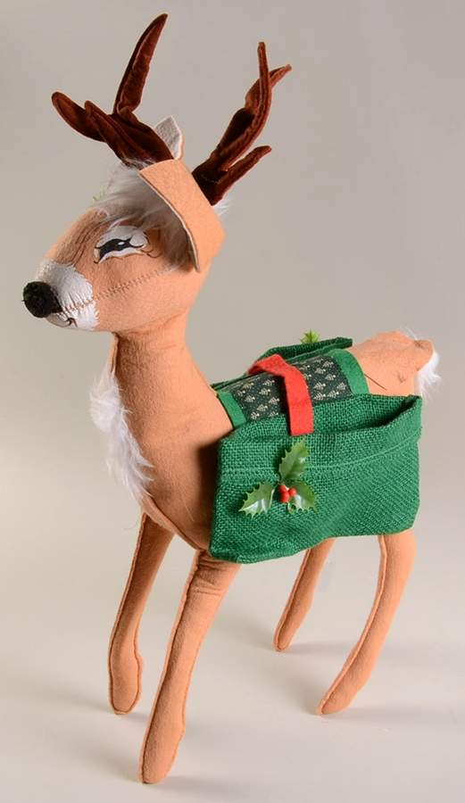 Annalee Christmas Doll Reindeer W/ Saddlebags - No Box 60 by Annalee-1