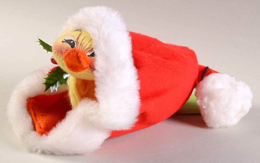 Annalee Christmas Doll Duckling In Santa Hat - No Box by Annalee-1