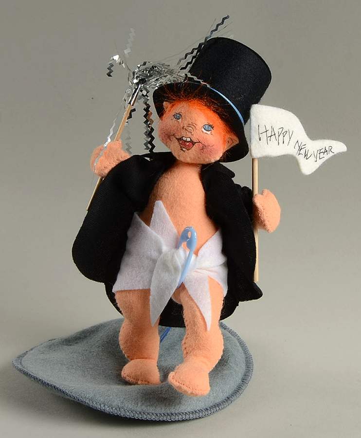 Annalee Christmas Doll Happy New Year Baby - No Box by Annalee-1
