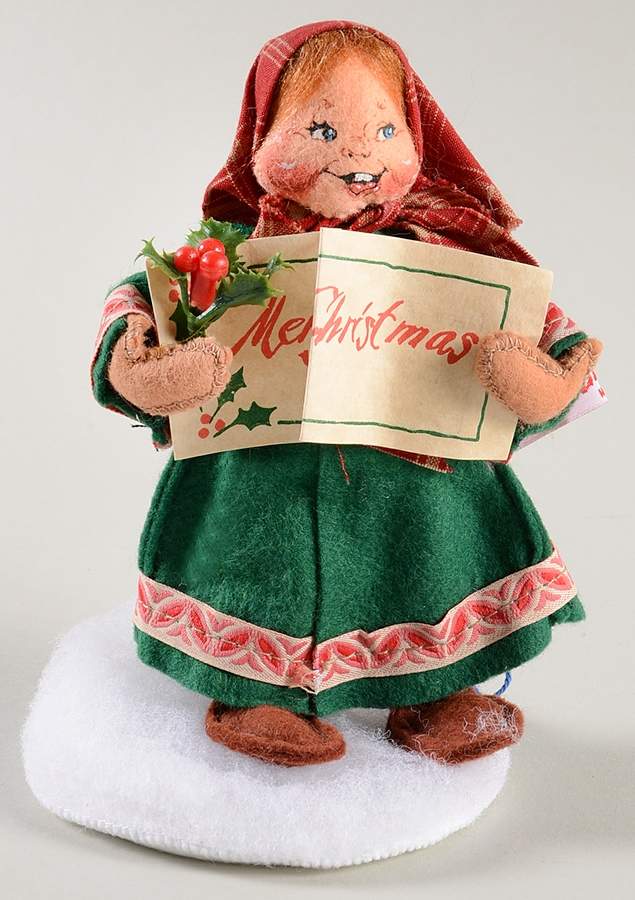 People Christmas Old World Caroler Girl - No Box by Annalee-1