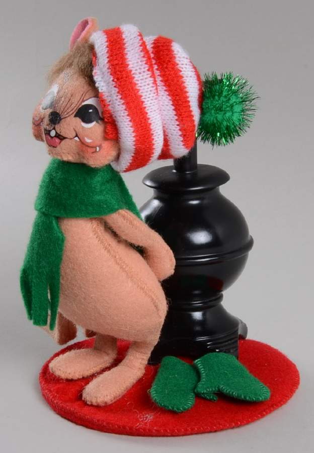 Christmas Mice Pot Belly Stove Mouse - No Box by Annalee-1