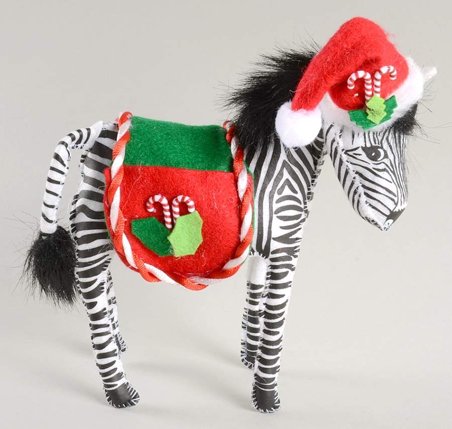 Annalee Christmas Doll Candy Cane Zebra - No Box by Annalee-1