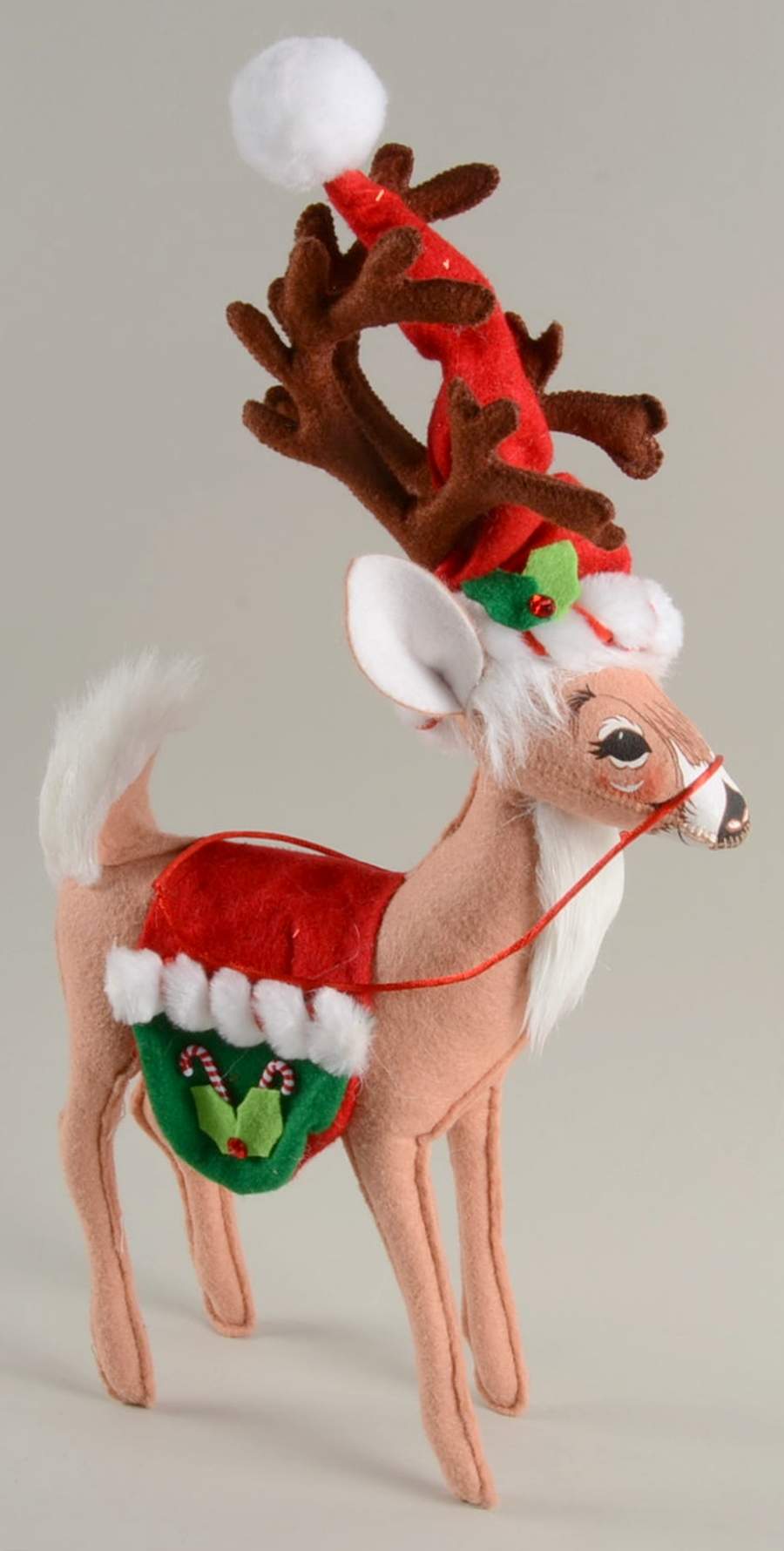 Annalee Christmas Doll Peppermint Twist Reindeer - No Box by Annalee-1