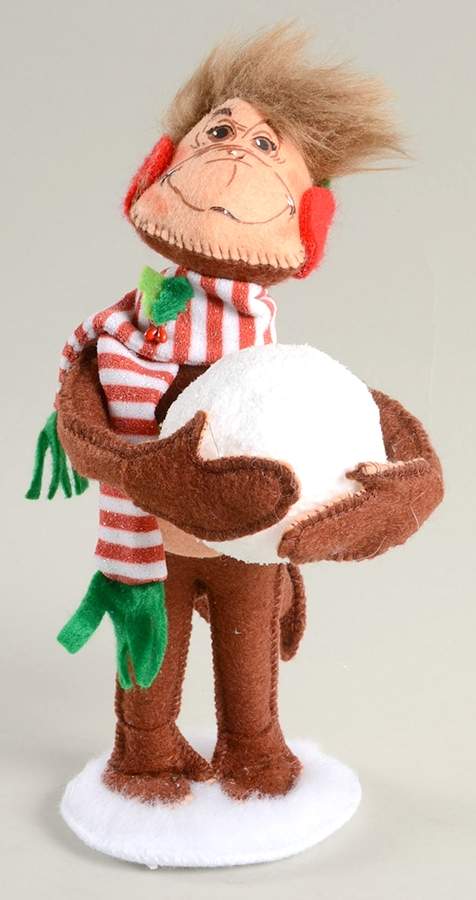 Annalee Christmas Doll Shimmermint Monkey - No Box by Annalee-1
