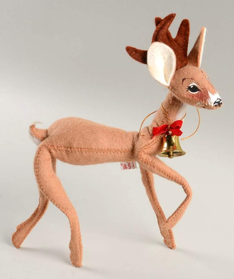 Annalee Christmas Doll Reindeer With Bell - No Box by Annalee-1