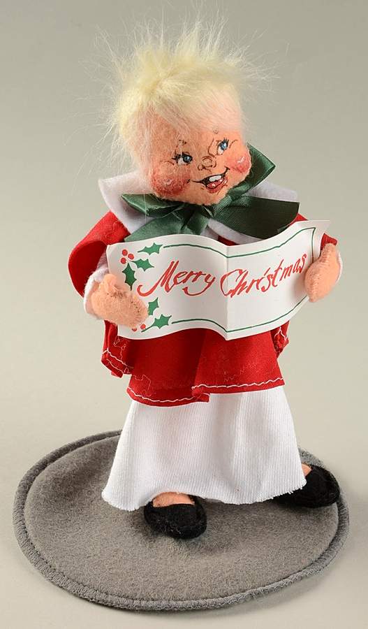 People Christmas Choir Girl With Blonde Hair - No Box by Annalee-1