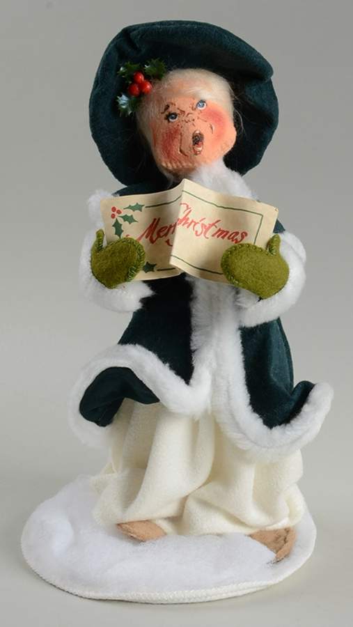 People Christmas Old Tyme Caroling Woman - No Box by Annalee-1