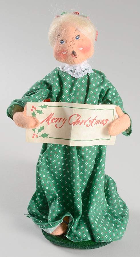 People Christmas Caroling Woman - No Box by Annalee-1