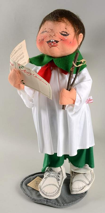 People Christmas Choir Boy With Slingshot - No Box by Annalee-1