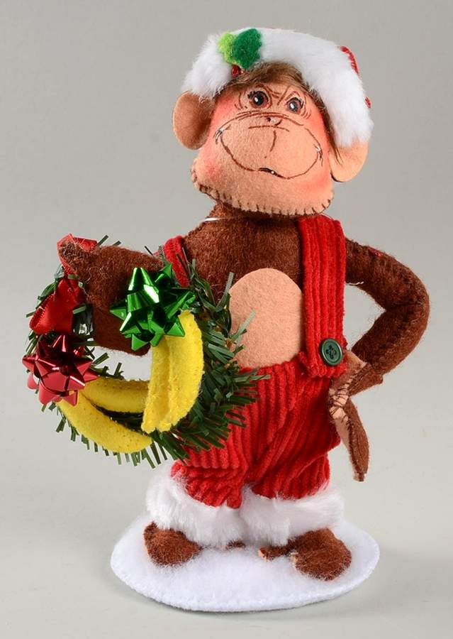 Annalee Christmas Doll Classic Santa Monkey - No Box by Annalee-1