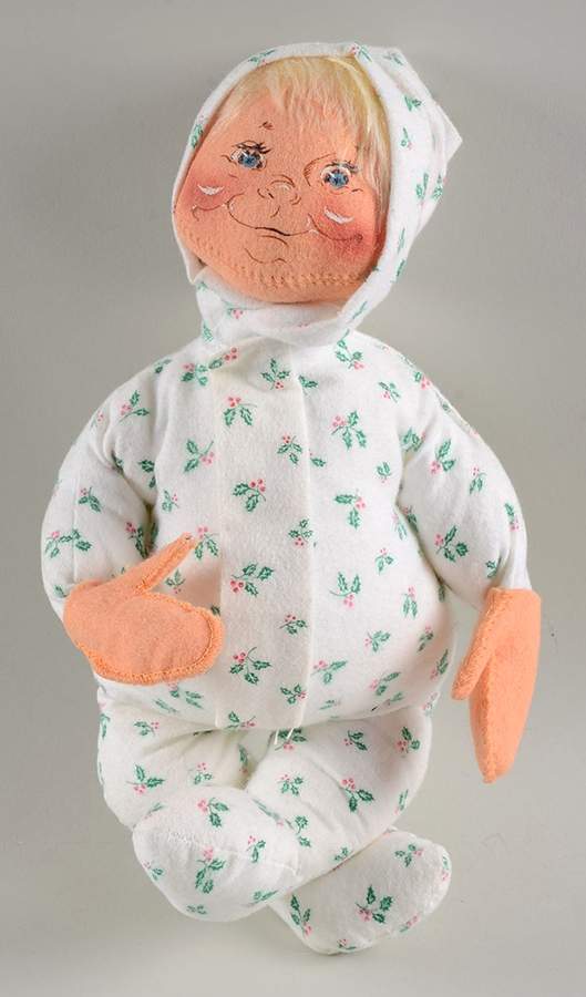 People Christmas Pj Kid With Blonde Hair - No Box by Annalee-1