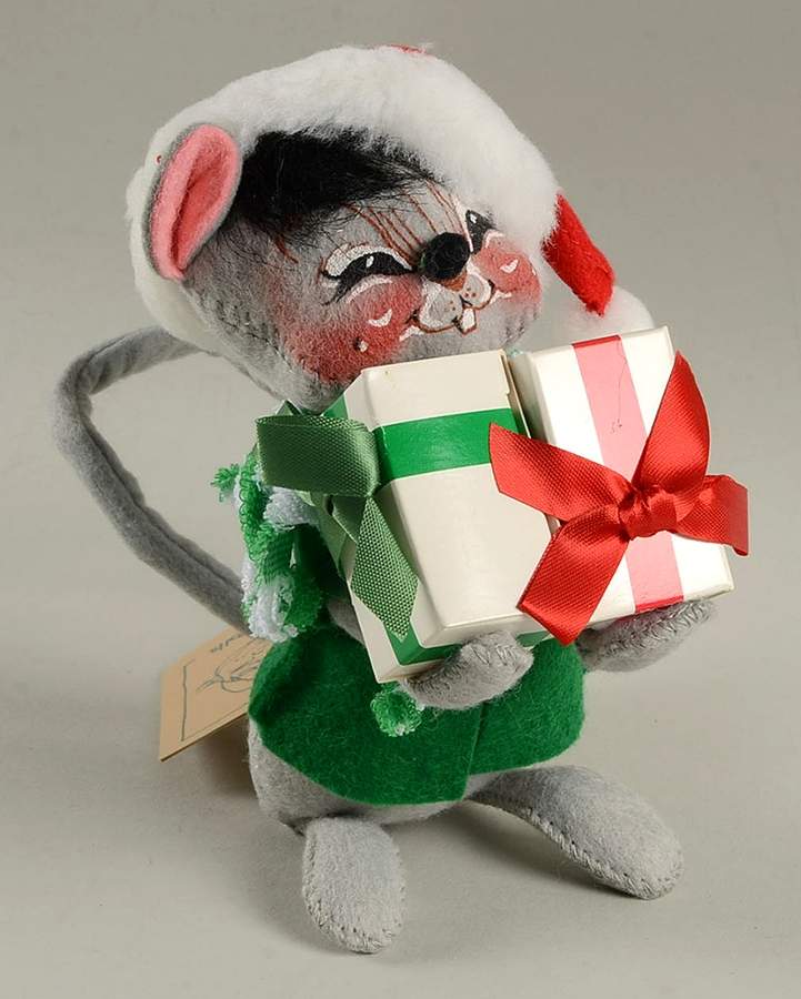 Christmas Mice Mouse With Presents - No Box by Annalee-1
