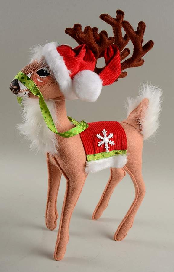 Annalee Christmas Doll Reindeer-Corduroy - No Box by Annalee-1
