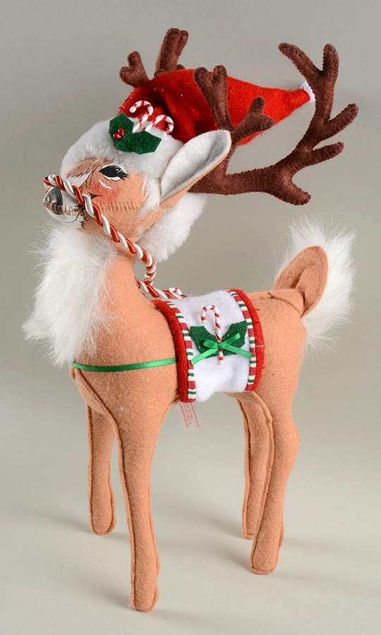 Annalee Christmas Doll Reindeer-Peppermint - No Box 258 by Annalee-1