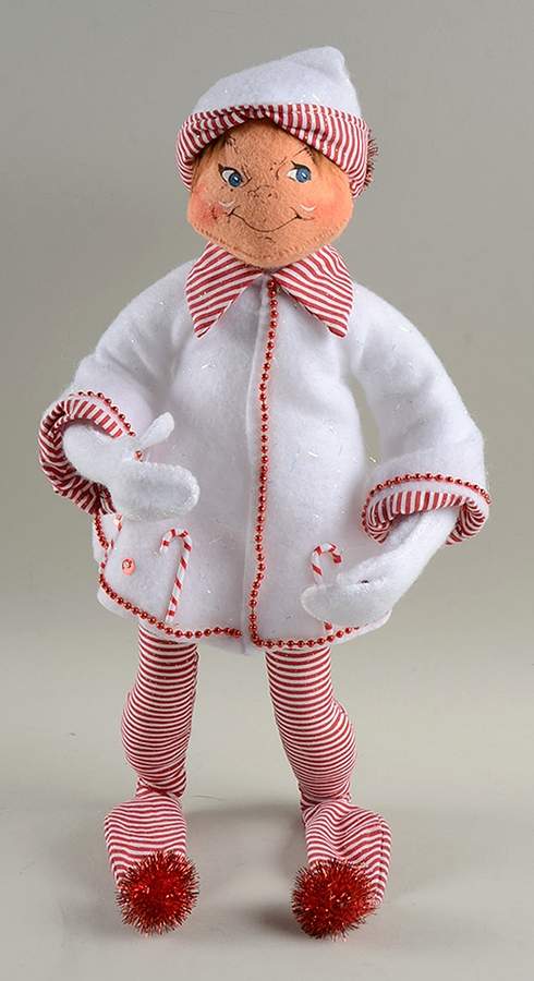 Annalee Christmas Doll Candycane Elf-White - No Box by Annalee-1