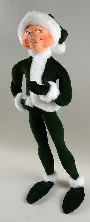 Annalee Christmas Doll Green Forest Elf - No Box by Annalee-1