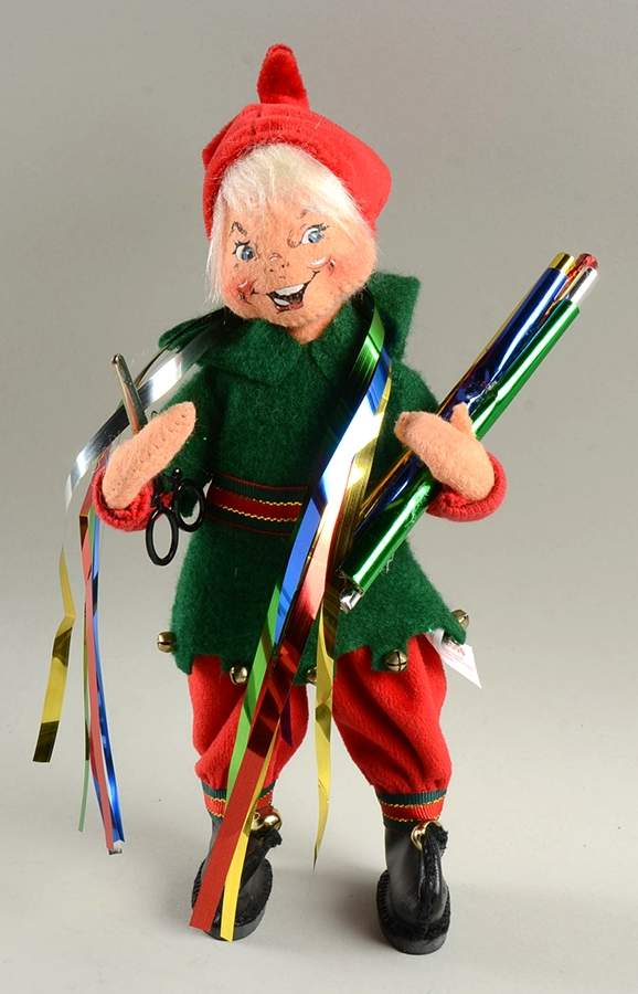 Annalee Christmas Doll Gift Wrapping Elf - No Box by Annalee-1