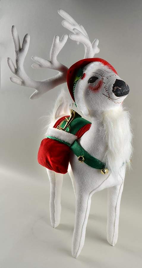 Annalee Christmas Doll Jinglebell Reindeer-White - No Box by Annalee-1
