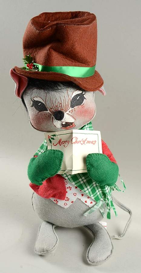 Christmas Mice Caroler Mouse  - No Box by Annalee-1