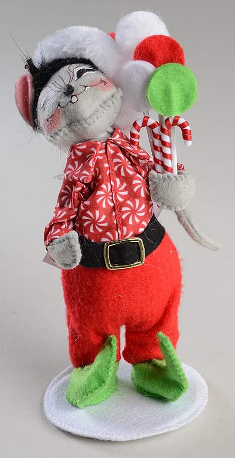 Christmas Mice Peppermint Candy Mouse - No Box by Annalee-1