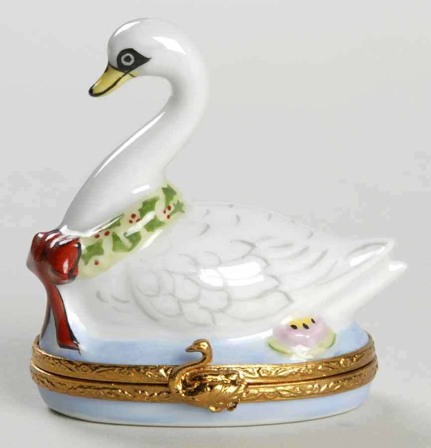 Twelve Days of Christmas Swans A Swimming - Boxed by Artoria Limoges-1
