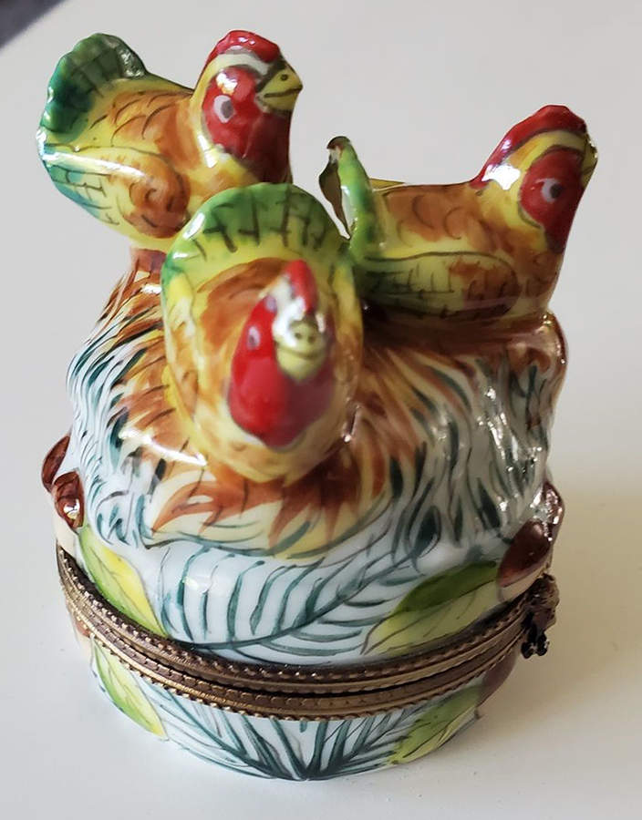 Al Limoges Box Three French Hens - No Box by Al Limoges-1
