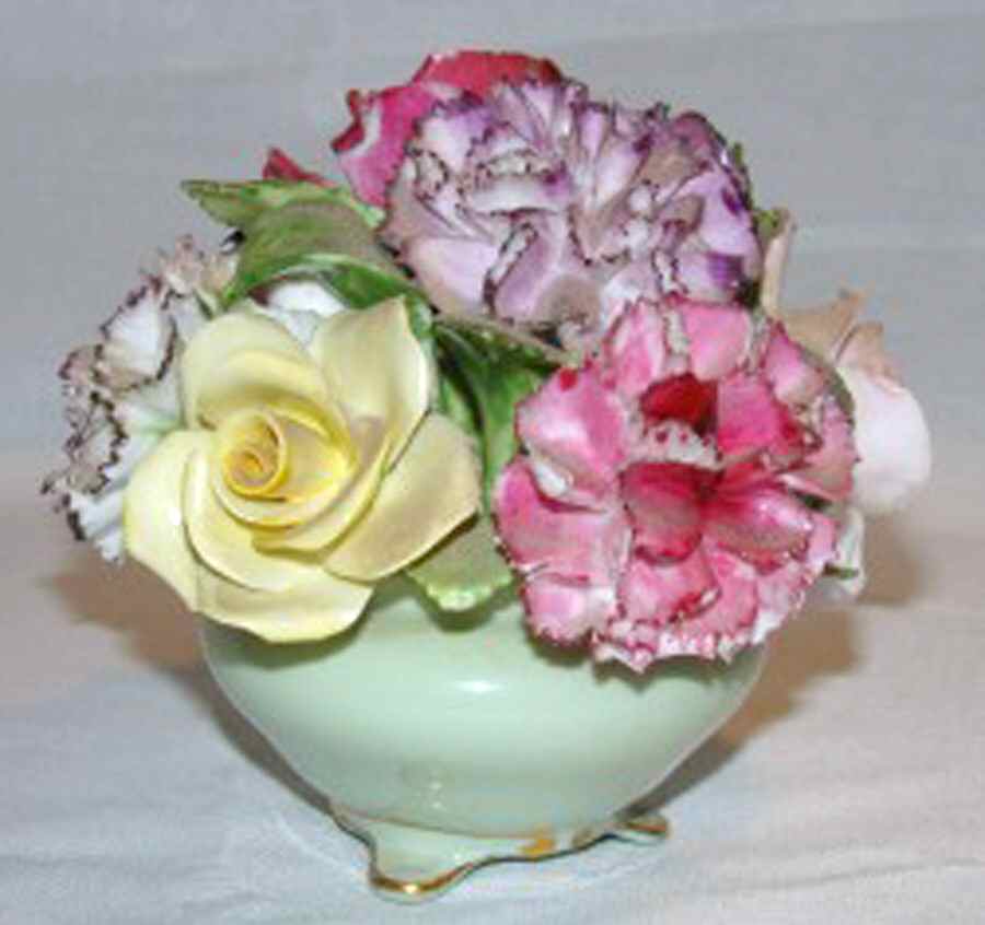 Floral Giftware Yellow Rose - Flower Pot - No Box by Adderley-1