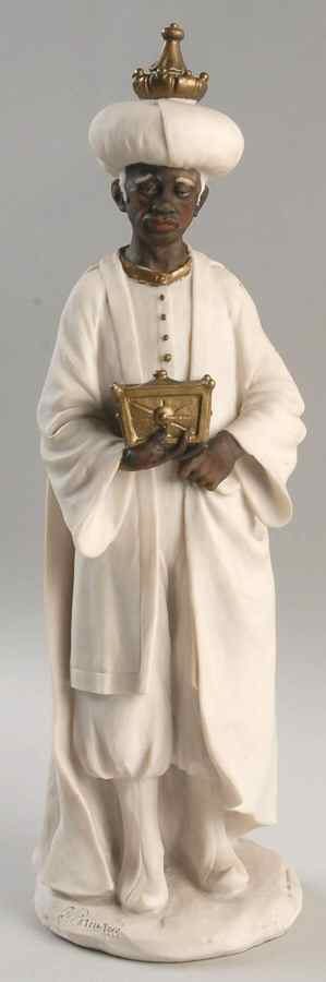 Nativity-White Magi King-Gold - No Box by Armani-1
