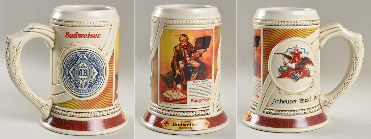 Historic Budweiser Advertising Stein Only - No Box by Anheuser-Busch-1