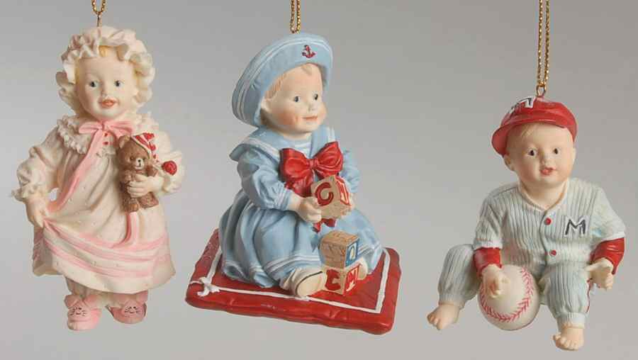 Yolanda Bello Ornament Michael,Sarah,Amanda - No Box by Ashton Drake-1