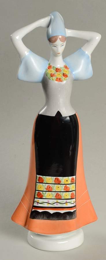 Aquincum Figurines Folk Woman-Apron No Fringe - No Box by Aquincum-1