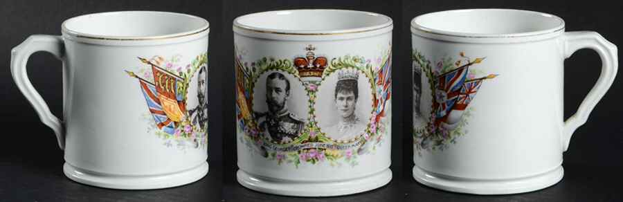 Alcock Royalty Giftware George V & Mary Coronation Cup  - No Box by Henry Alcock-1