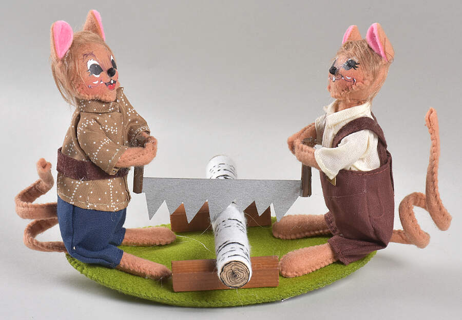 Thanksgiving Mice Colonial Crosscut Mice - No Box by Annalee-1
