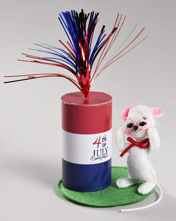 Patriotic Mice 4th Of July Firecracker Mouse - No Box by Annalee-1
