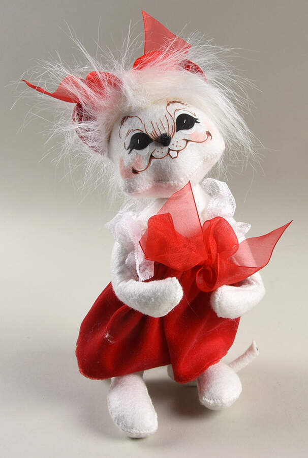 Valentine's Day Mice Valentine Mouse Girl Sparkle Ears - No Box by Annalee-1
