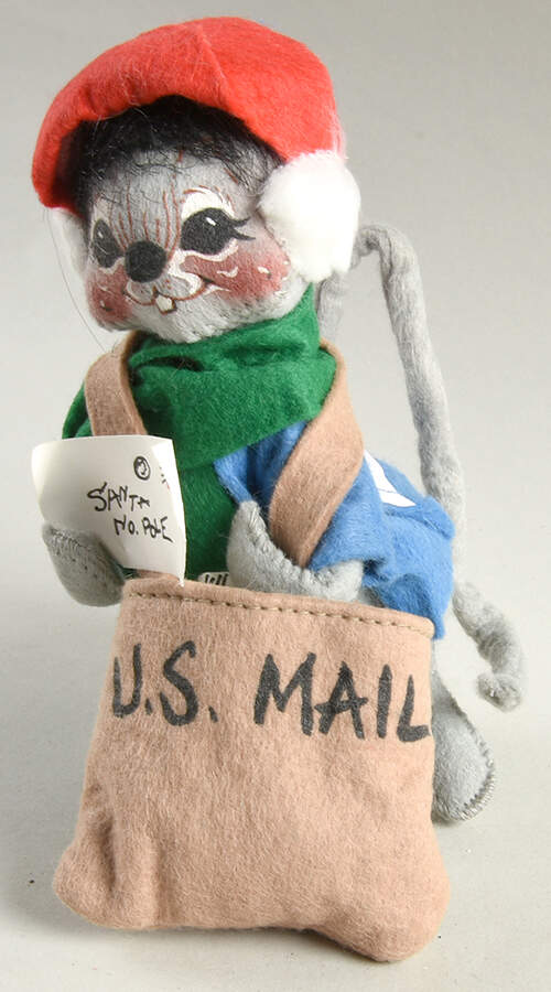 Christmas Mice Mouse With Mailbag & Letters - No Box by Annalee-1